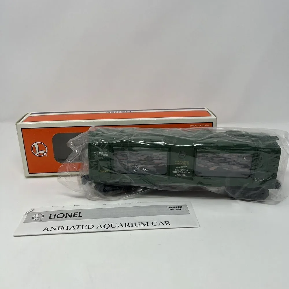 Lionel 3435 Gil Finn's Trout‎ Ranch Animated Aquarium Boxcar New In Box